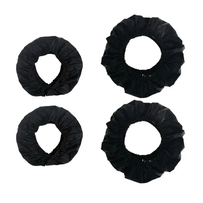 Set of 2 Dustproof Wheel Covers for Baby Strollers - Oxford Cloth Tire Protectors for Infant Pushchairs and Prams