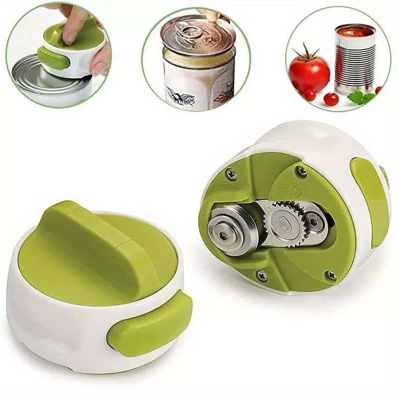 Arthritis and Senior Friendly Easy Grip Compact Can Opener, Quick & Easy to Use