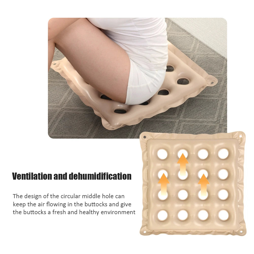 Inflatable Cushion Doormat for Elderly Care - Anti-Bedsore Decubitus Mat for Wheelchairs and Home Use