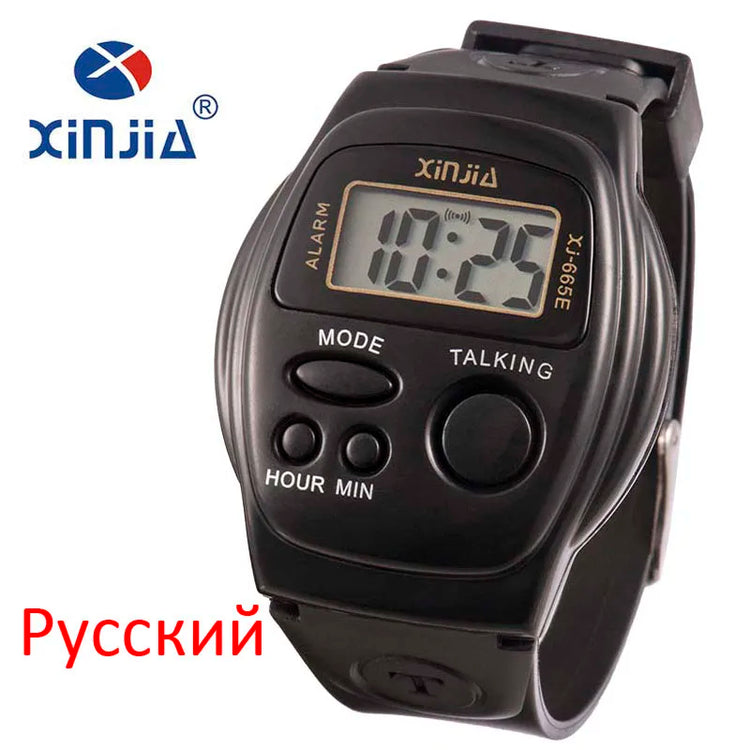 New Simple Old Men and Women Talking Watch Speak English Blind Electronic Digital Sports Wristwatches for the Elder