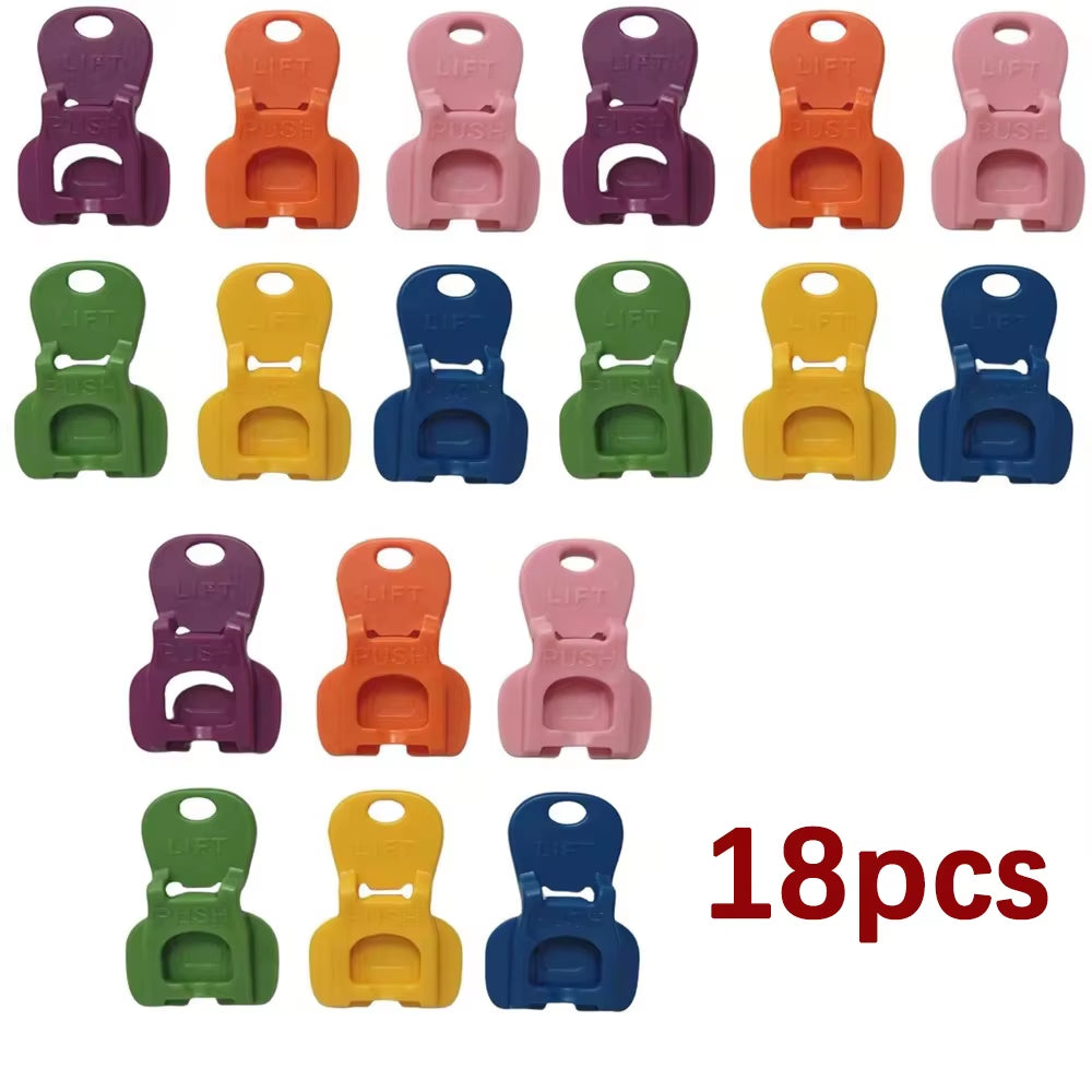 6/12/18Pcs Color Beverage Can Opener with Protective Cover Plastic Tab Can Openers Reusable Easy Can Opener Kitchen Tool