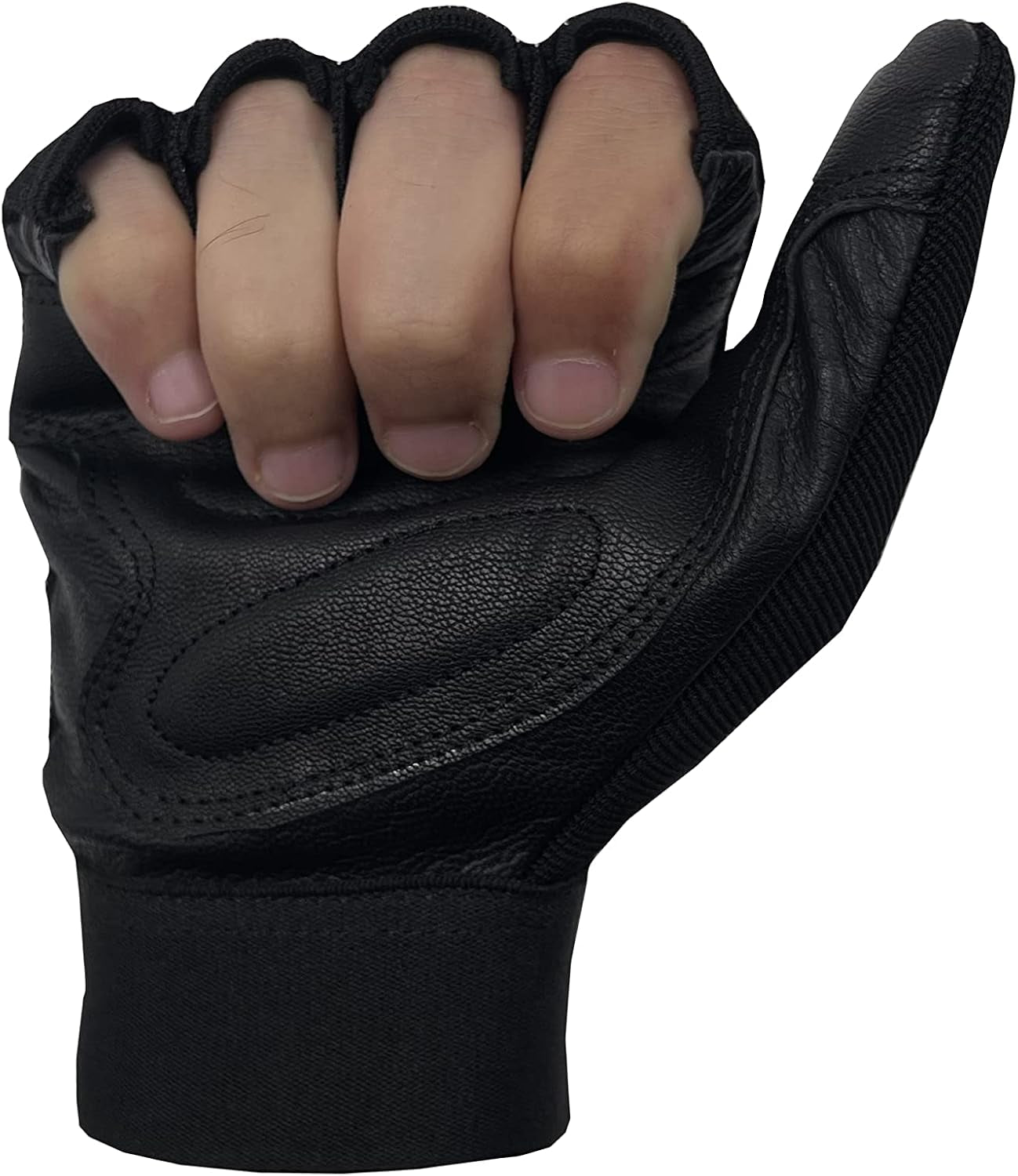 Wheelchair Gloves Real Leather Palm Gloves Mobility Padded Gloves Breathable, Fingerless Bike Gloves with Anti-Slip Grip Lightweight Cycling Gloves, Multicolor, M