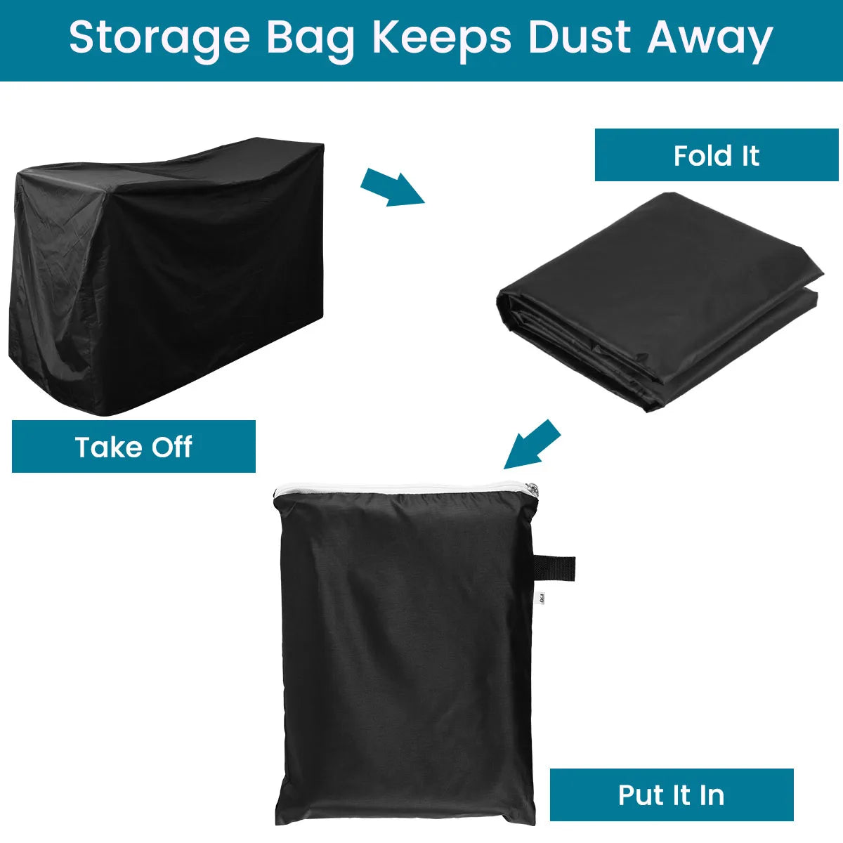 Mobility Scooter Cover Motorcycle Cover Waterproof Wheelchair Storage Outdoor Indoor Rain Protector from Dust Dirt Snow Sun Rays
