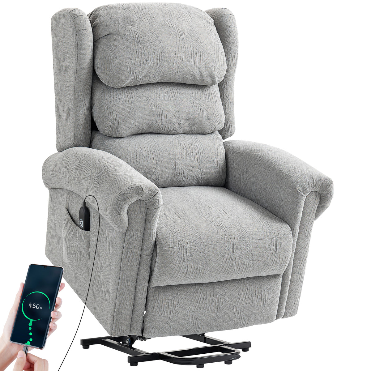 Power Lift Recliner Chair with Remote Control for Elderly