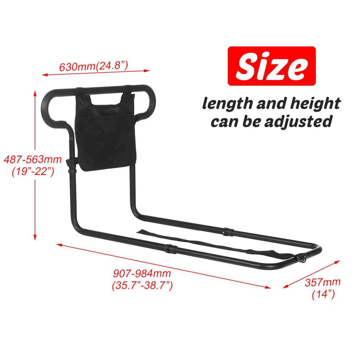 Bed Safety Rail for Seniors – Support for Elderly Assistance