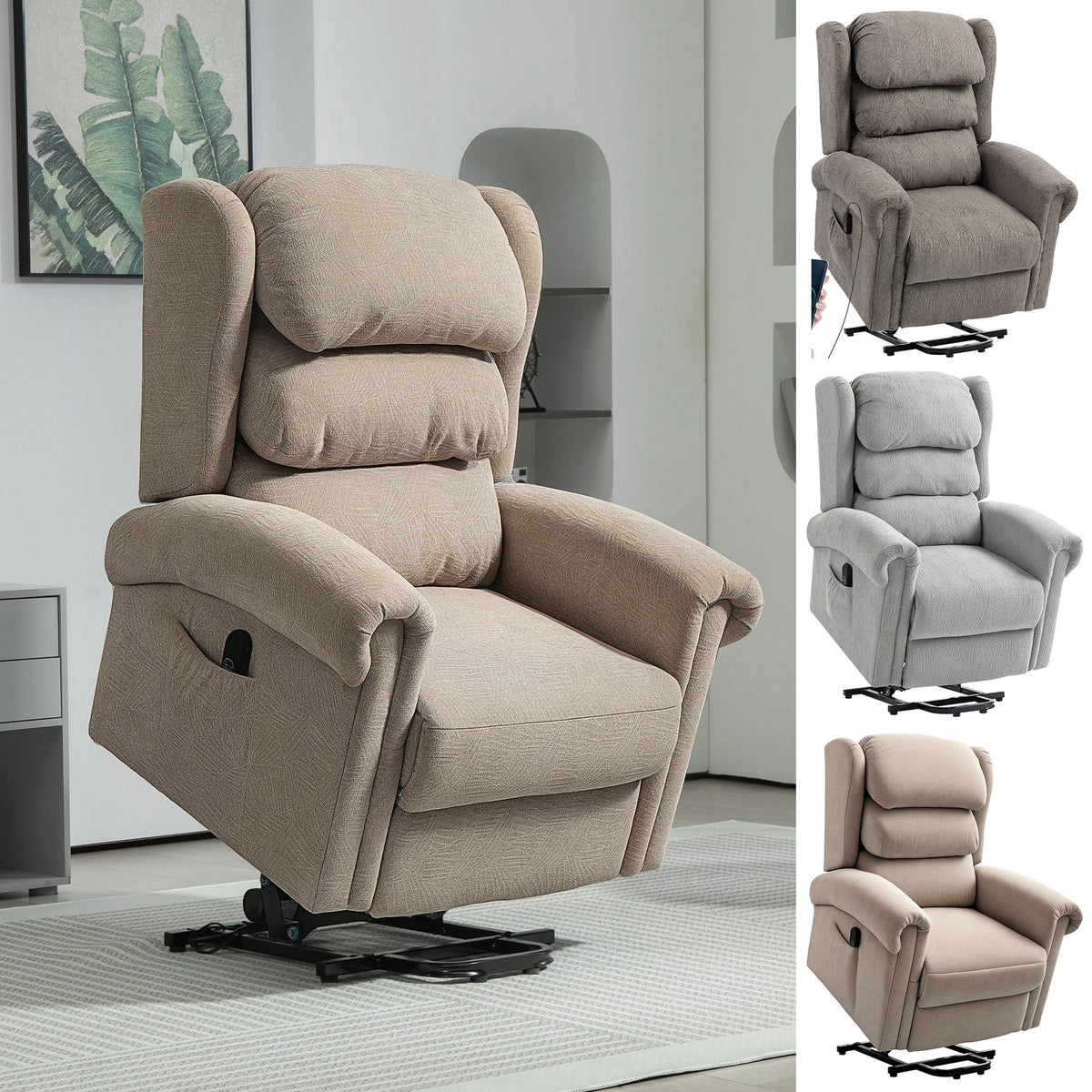 Power Lift Recliner Chair with Remote Control for Elderly