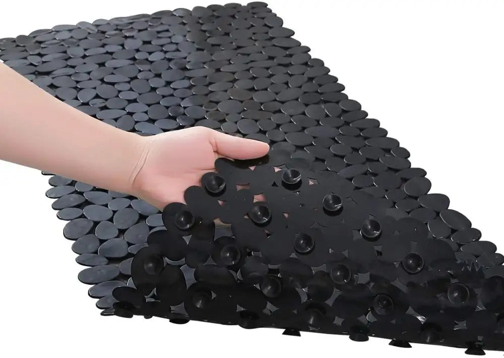 Anti-Slip Pebble Bath Mat — Non-Slip Shower & Bathtub Safety Mat
