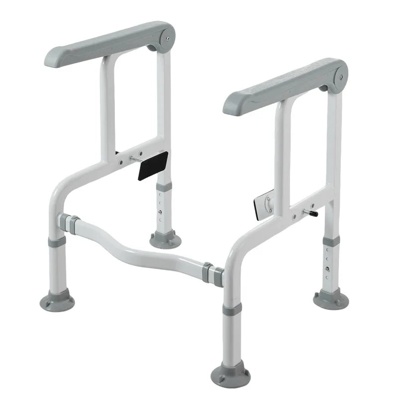 Stainless Steel & Foam Bathroom Grab Bar — Toilet Handrail