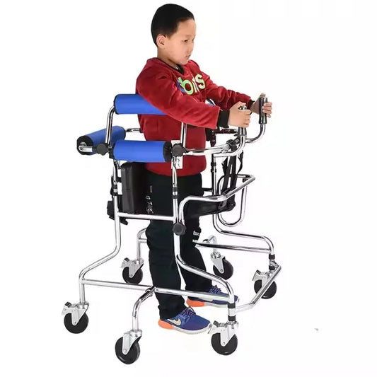 Paediatric Anti-Rollover Walking Frame — Adjustable Rehabilitation Walker for Children