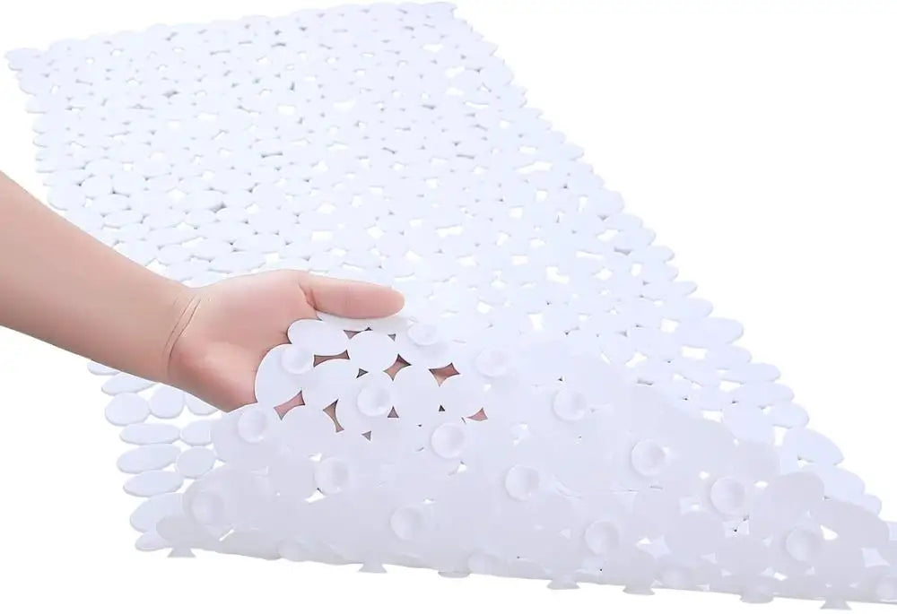 Anti-Slip Pebble Bath Mat — Non-Slip Shower & Bathtub Safety Mat