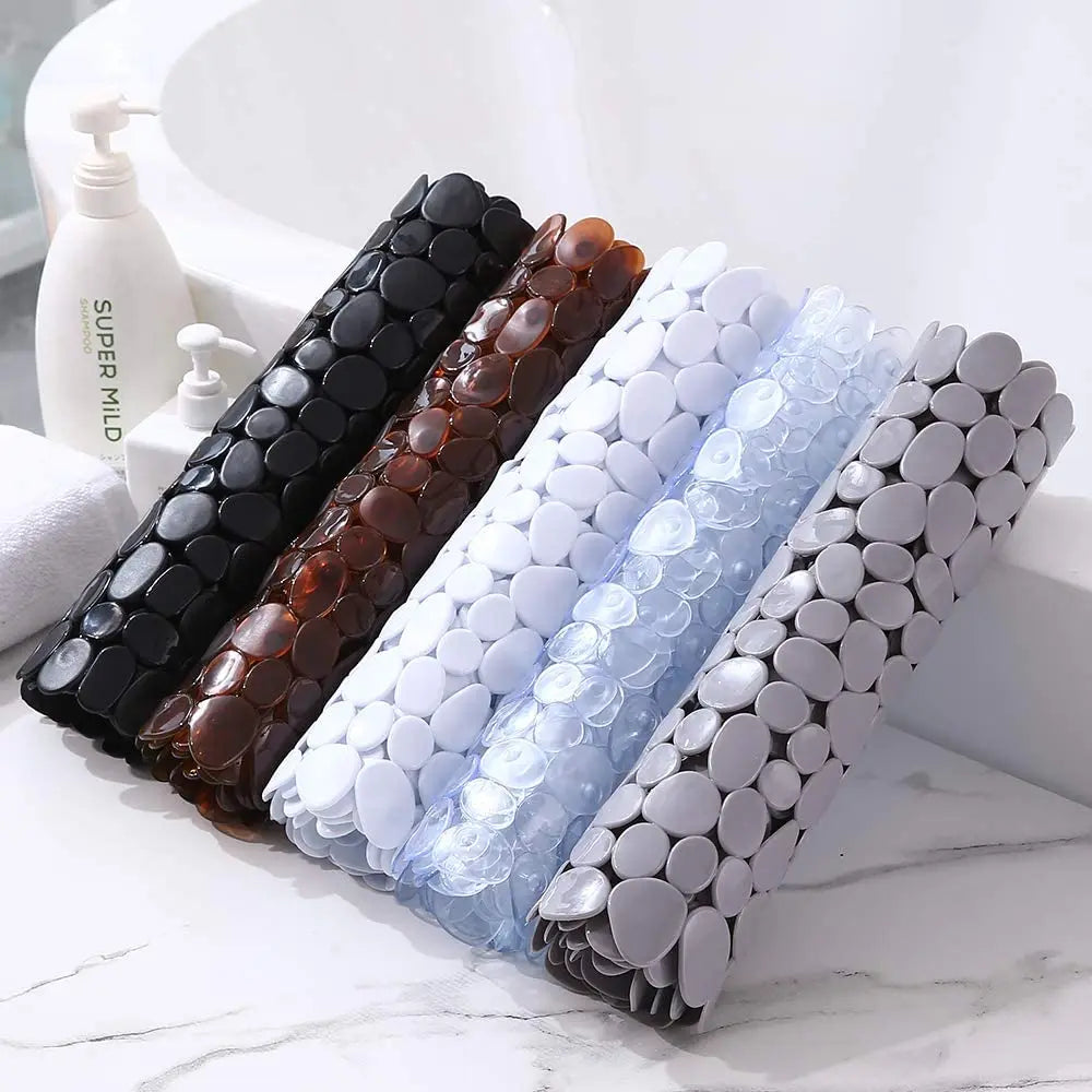 Anti-Slip Pebble Bath Mat — Non-Slip Shower & Bathtub Safety Mat