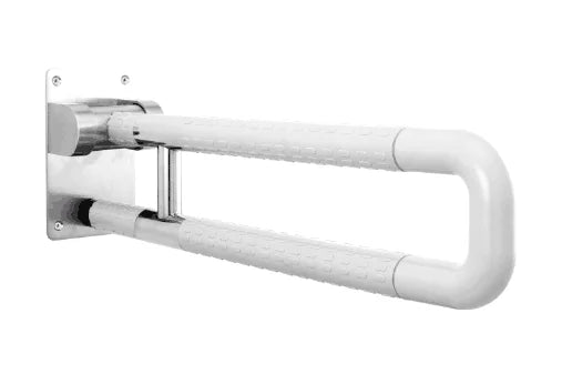 Folding Toilet Grab Bar — 200kg Rated, TUV Tested (Nylon)