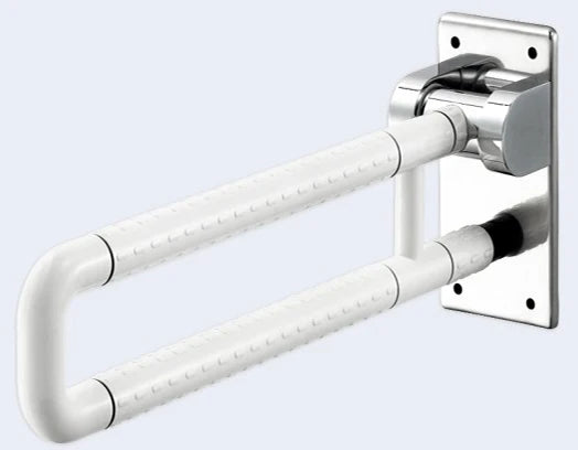 Folding Toilet Grab Bar — 200kg Rated, TUV Tested (Nylon)