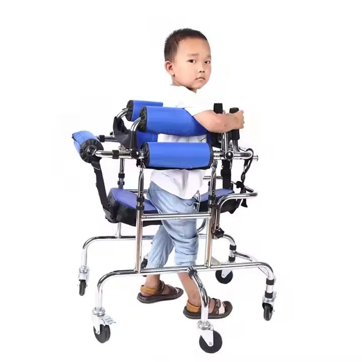 Paediatric Anti-Rollover Walking Frame — Adjustable Rehabilitation Walker for Children
