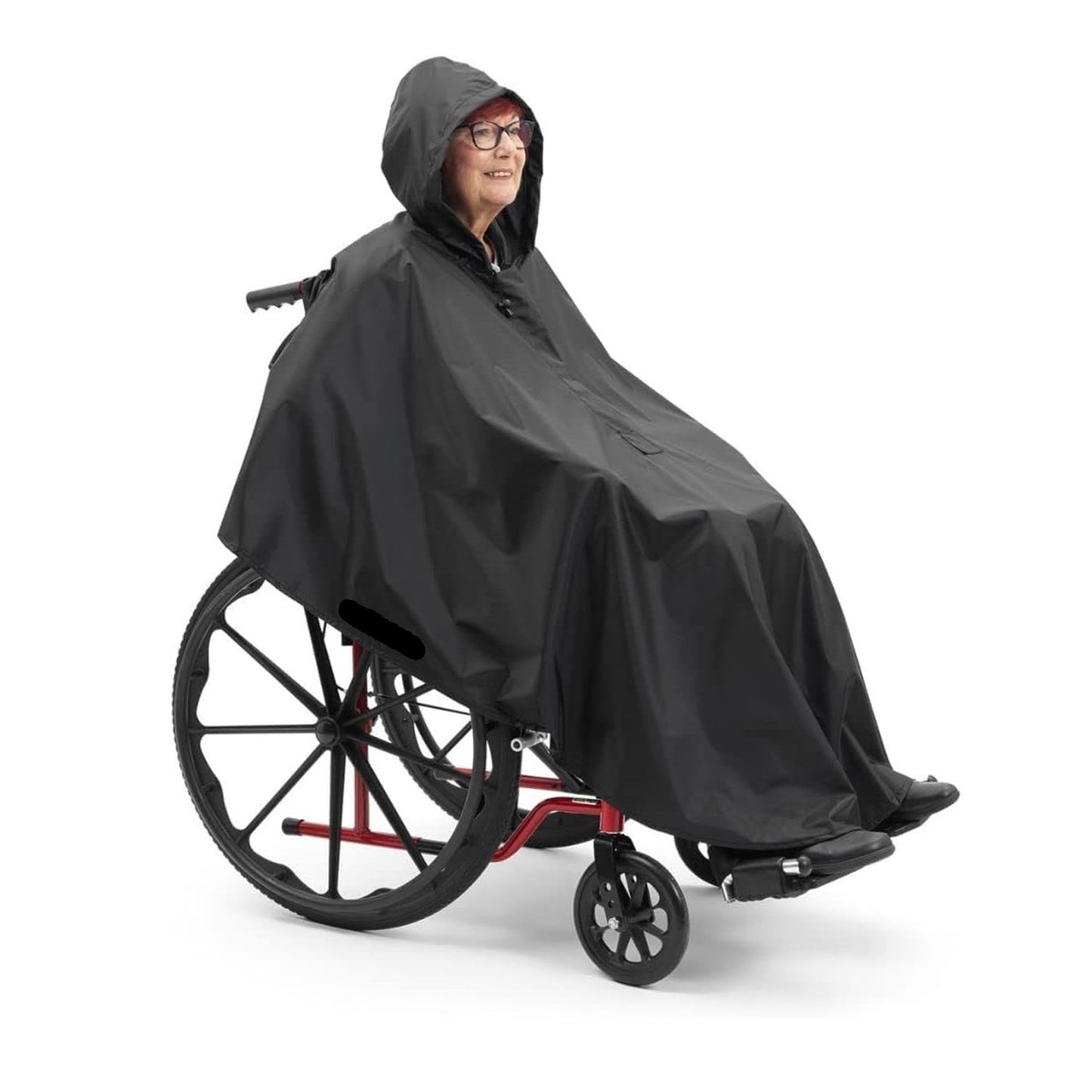 Wheelchair & Mobility Scooter Raincoat — Reflective, Waterproof Poncho