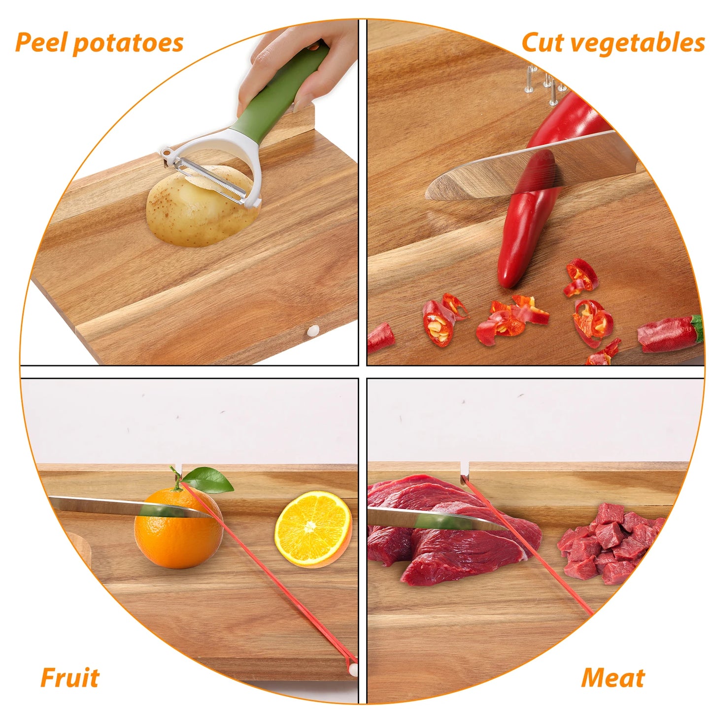 One-Handed Adaptive Cutting Board — Kitchen Aid for Stroke & Disability