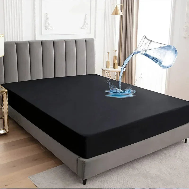 Waterproof Mattress Protector — Breathable Fitted Sheet Style