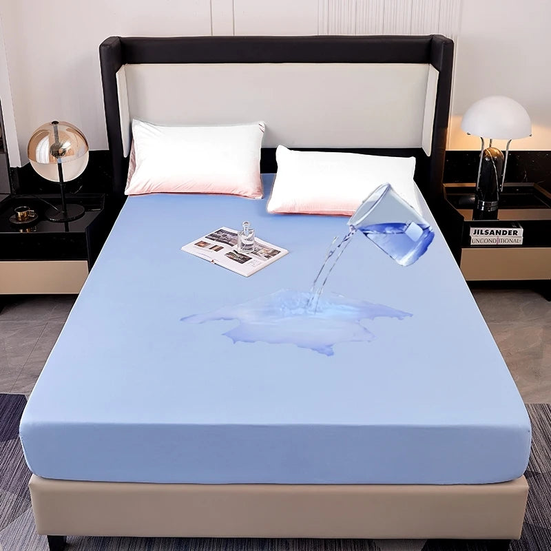 Waterproof Mattress Protector — Breathable Fitted Sheet Style