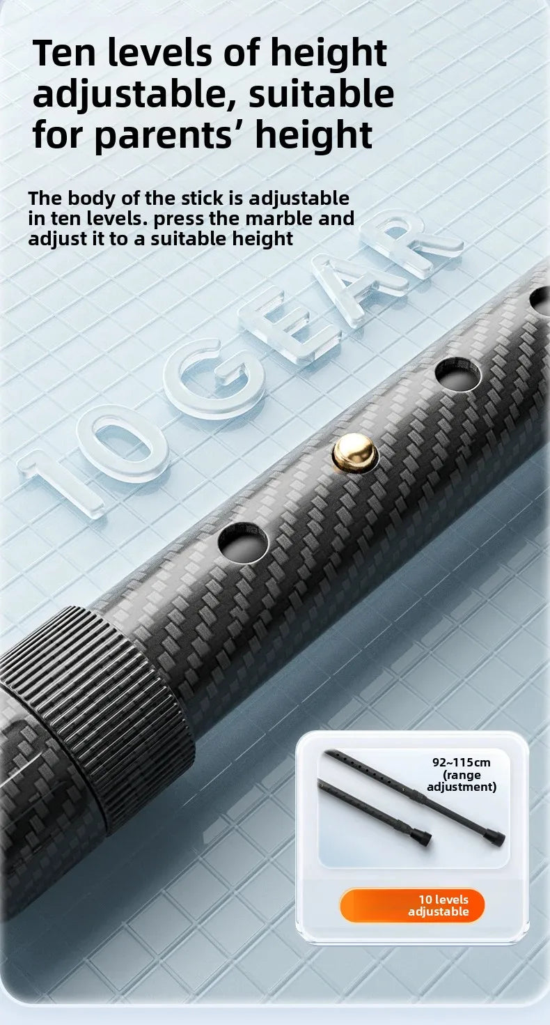 Carbon Fibre Folding Forearm Crutches — Lightweight, Adjustable, Shock-Absorbing