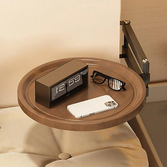 Wall-Mounted Folding Bedside Table — Space-Saving Rotatable Desk