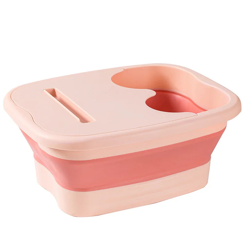 Foldable Foot Bath Bucket — Spa Soak & Massage Basin