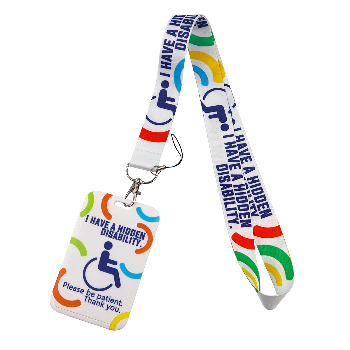 Disability Logo Lanyard — Keychain, Badge & ID Card Holder