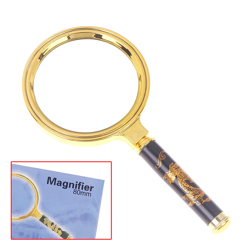 Handheld Magnifying Glass — 6X–8X Zoom for Reading & Detail Work