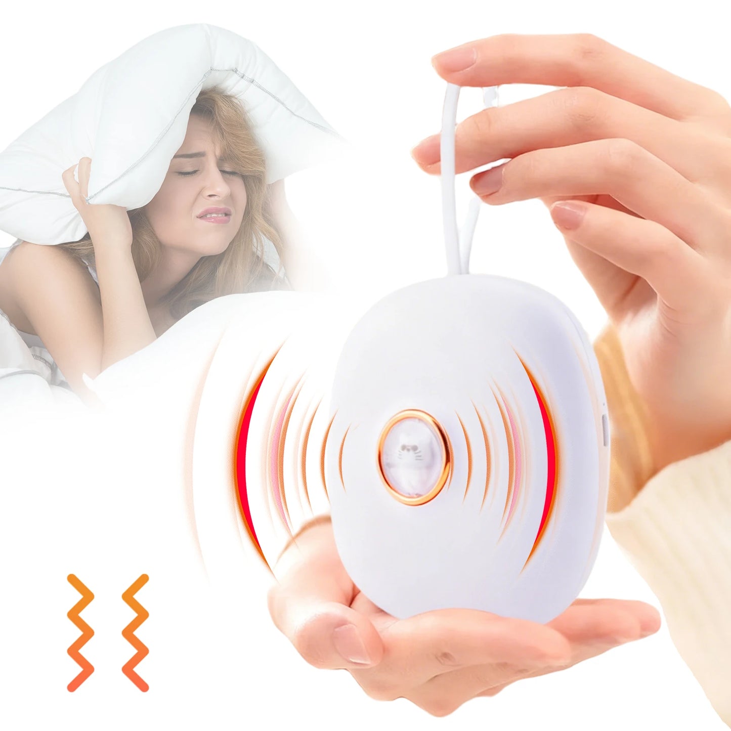 Silent Vibrating Alarm Clock — 3 Modes, LED Display, for Deaf & Heavy Sleepers