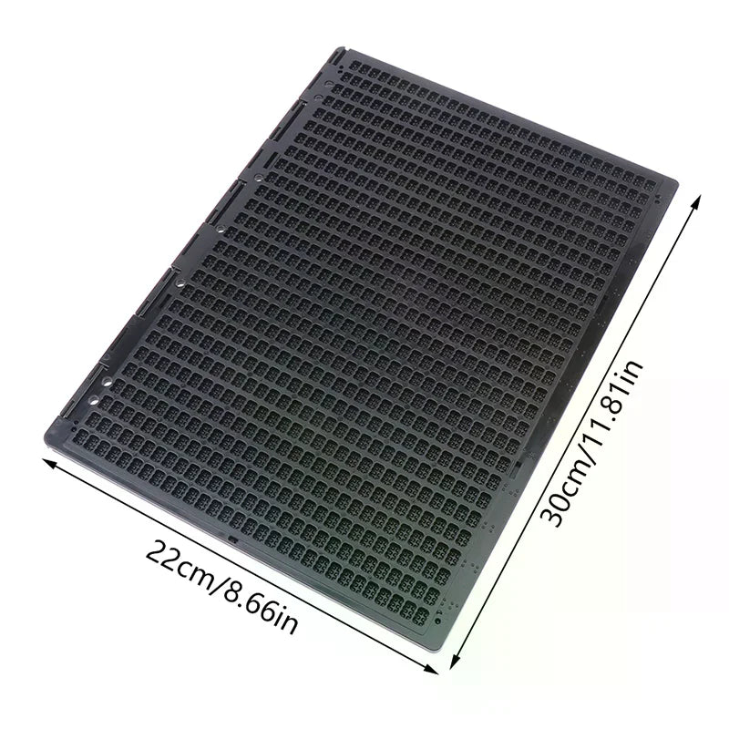 Full-Page Braille Writing Slate with Stylus — 27 Lines, 30 Cells