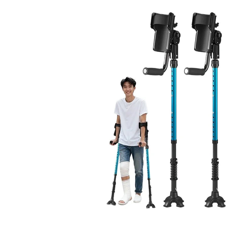 Adjustable Elbow Crutches — Lightweight Forearm Support for Rehabilitation