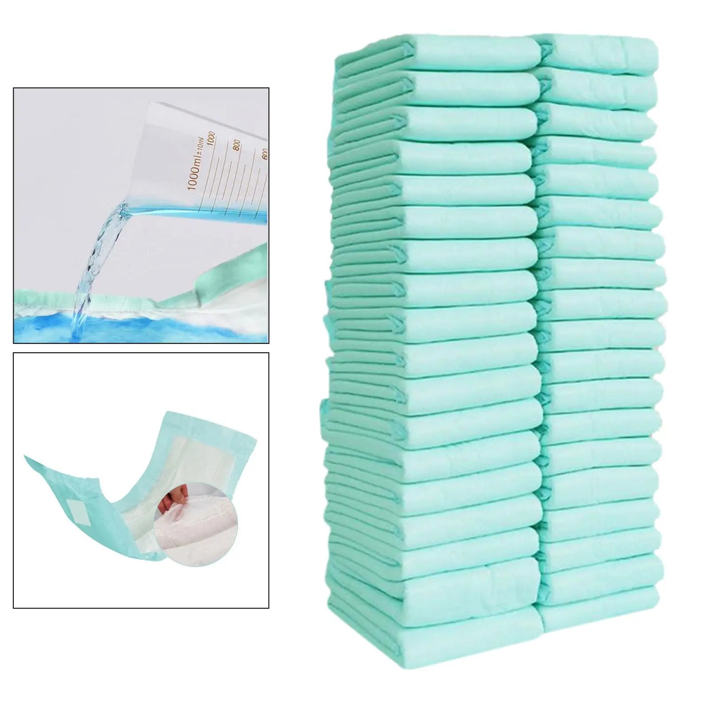 Disposable Adult Incontinence Pads — Pack of 36