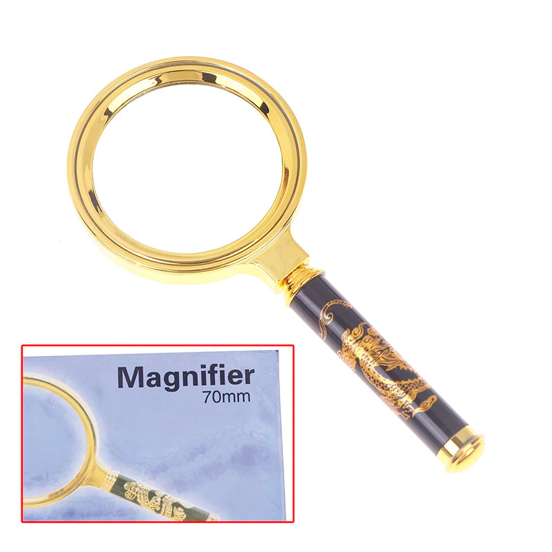 Handheld Magnifying Glass — 6X–8X Zoom for Reading & Detail Work