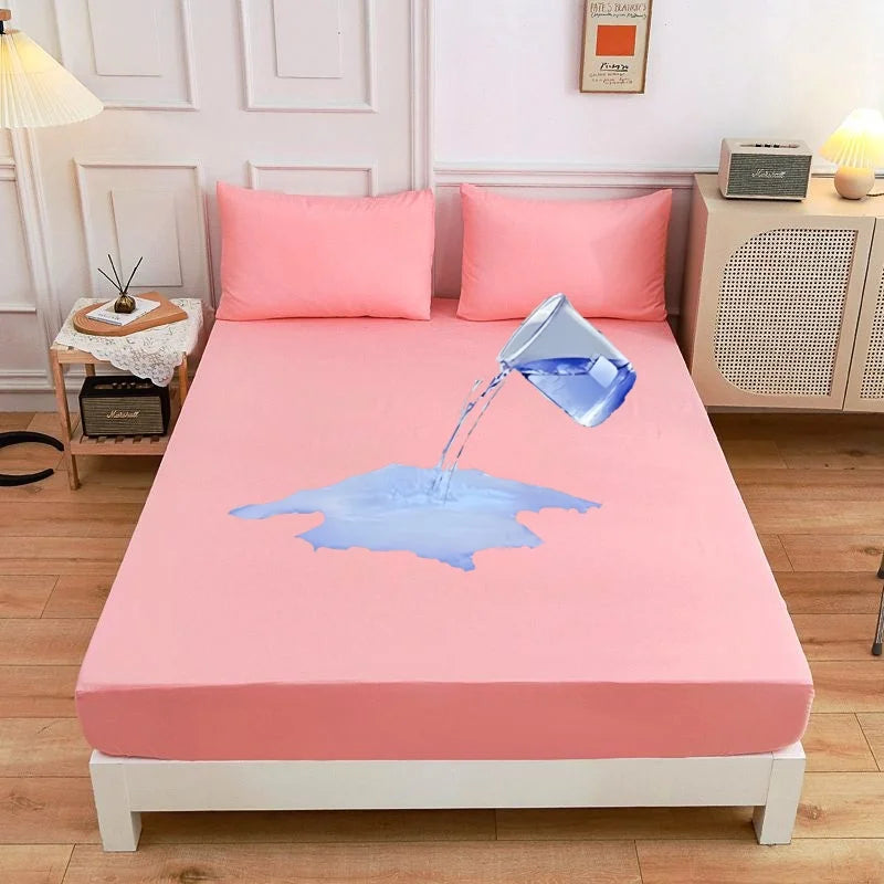 Waterproof Mattress Protector — Breathable Fitted Sheet Style