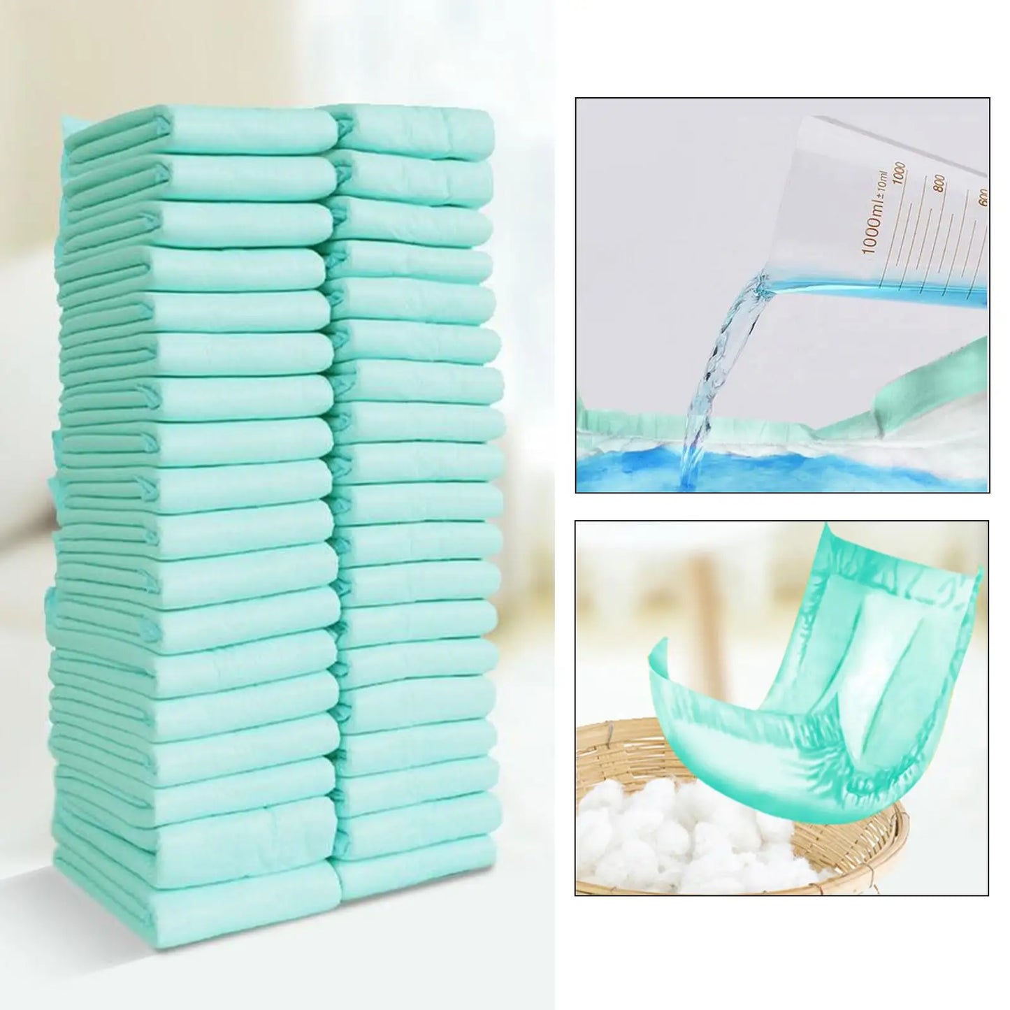 Disposable Adult Incontinence Pads — Pack of 36