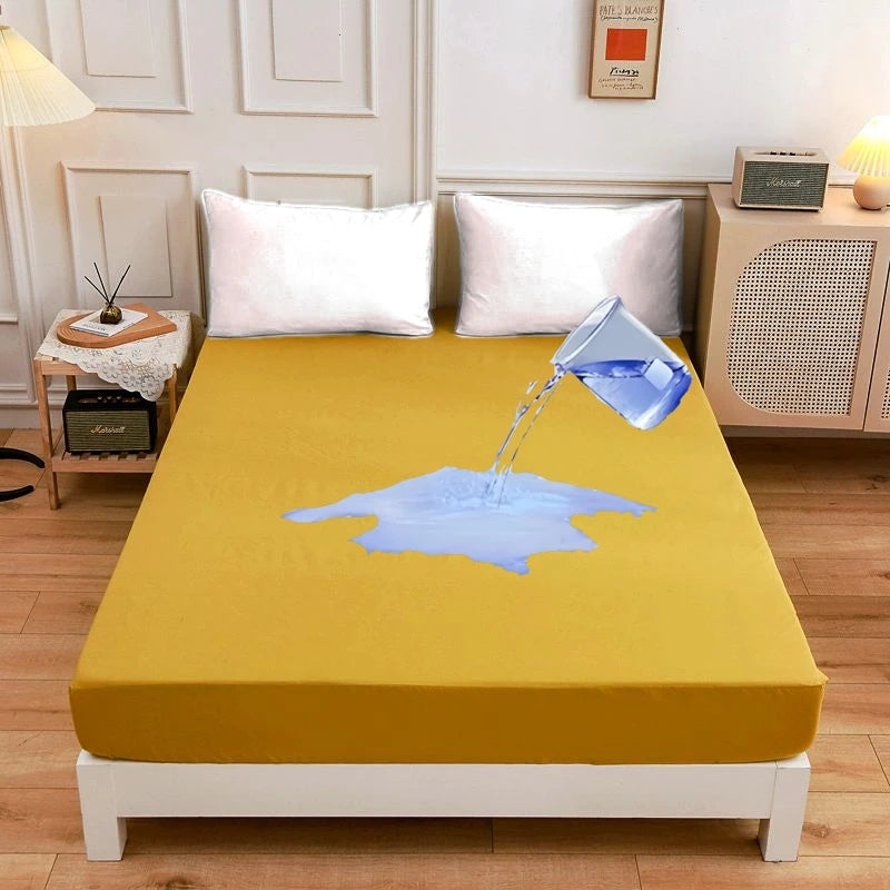 Waterproof Mattress Protector — Breathable Fitted Sheet Style