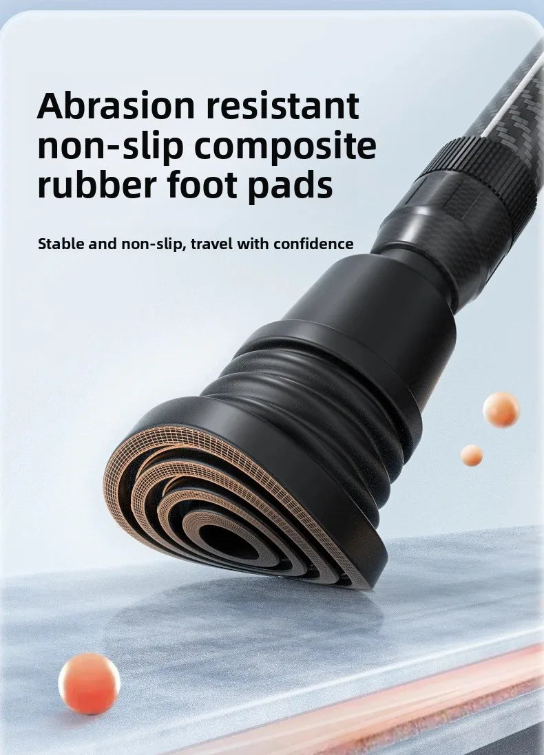 Carbon Fibre Folding Forearm Crutches — Lightweight, Adjustable, Shock-Absorbing