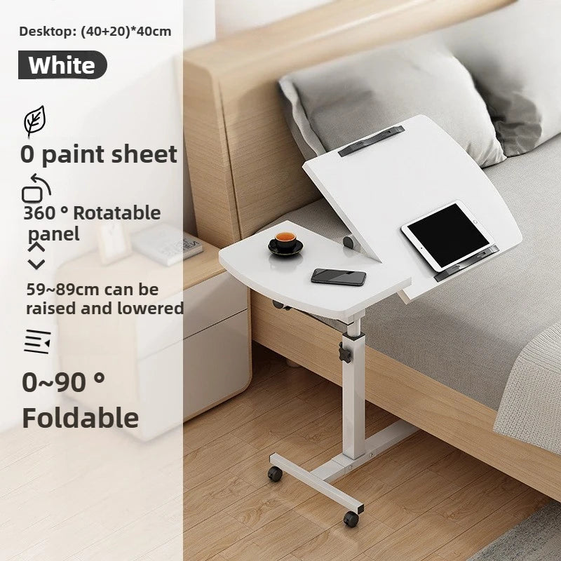 Adjustable Overbed Table — Foldable Laptop & Breakfast Tray