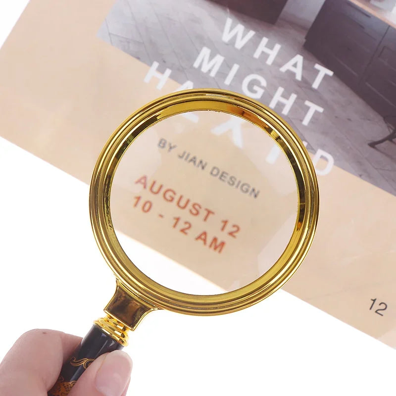 Handheld Magnifying Glass — 6X–8X Zoom for Reading & Detail Work