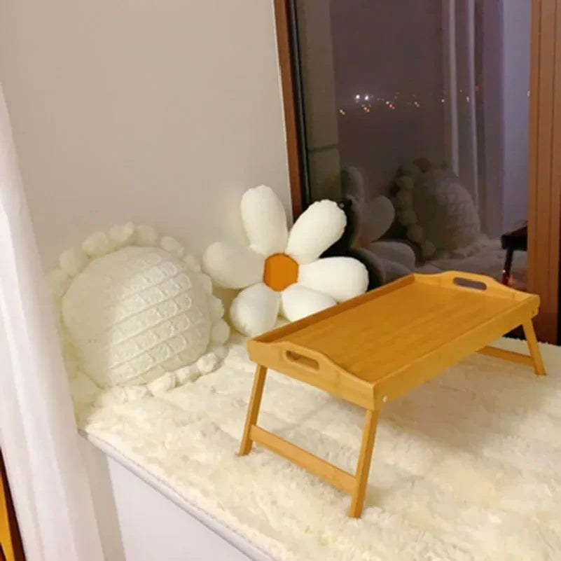 Foldable Laptop Bed Tray — 50cm Overbed Desk with Stand