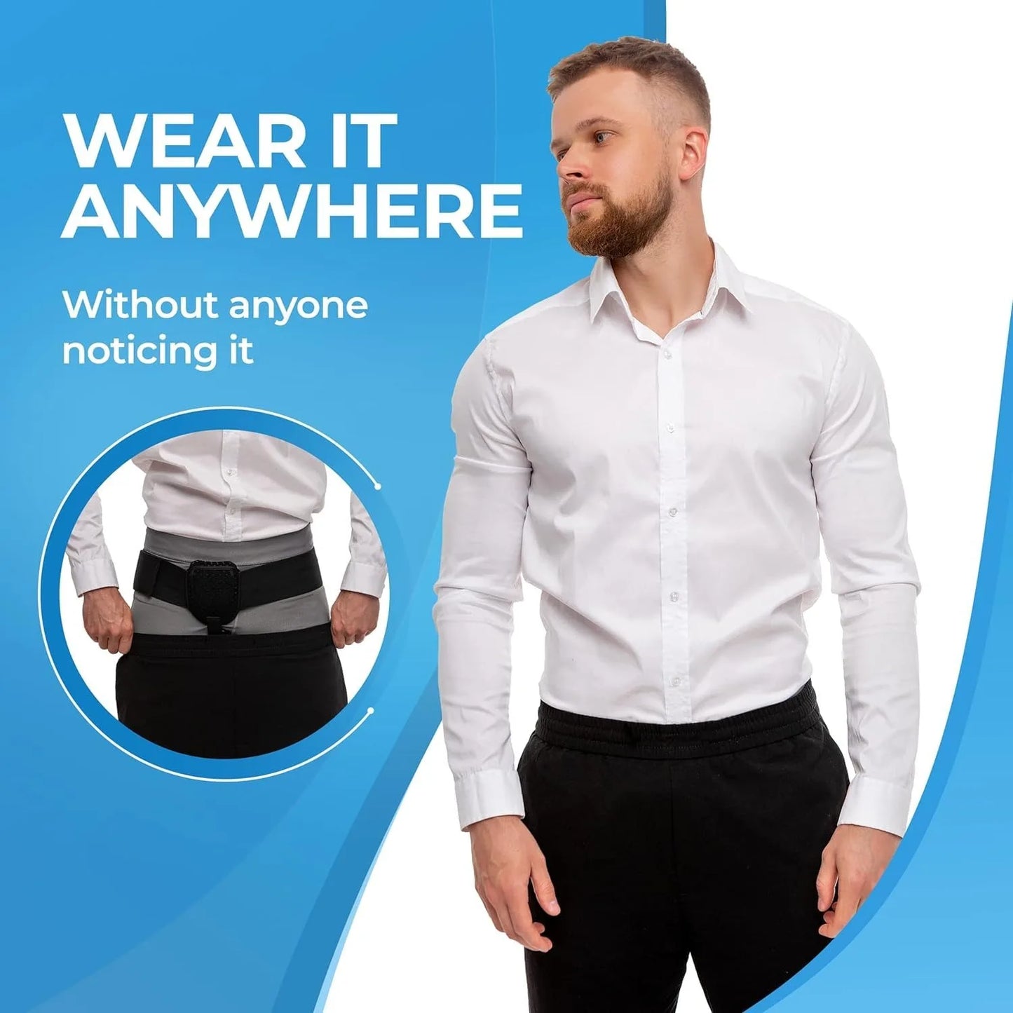 Adjustable Inguinal Hernia Support Belt — Post-Surgery & Daily Comfort
