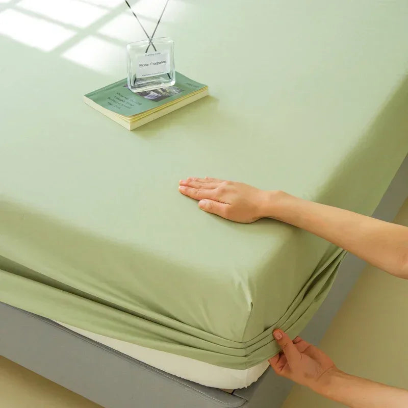 Waterproof Mattress Protector — Breathable Fitted Sheet Style