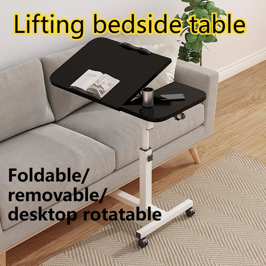Adjustable Overbed Table — Foldable Laptop & Breakfast Tray