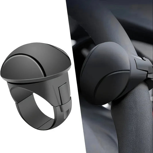 Easy-Grip Steering Wheel Knob — 360° Rotation, One-Hand Operation