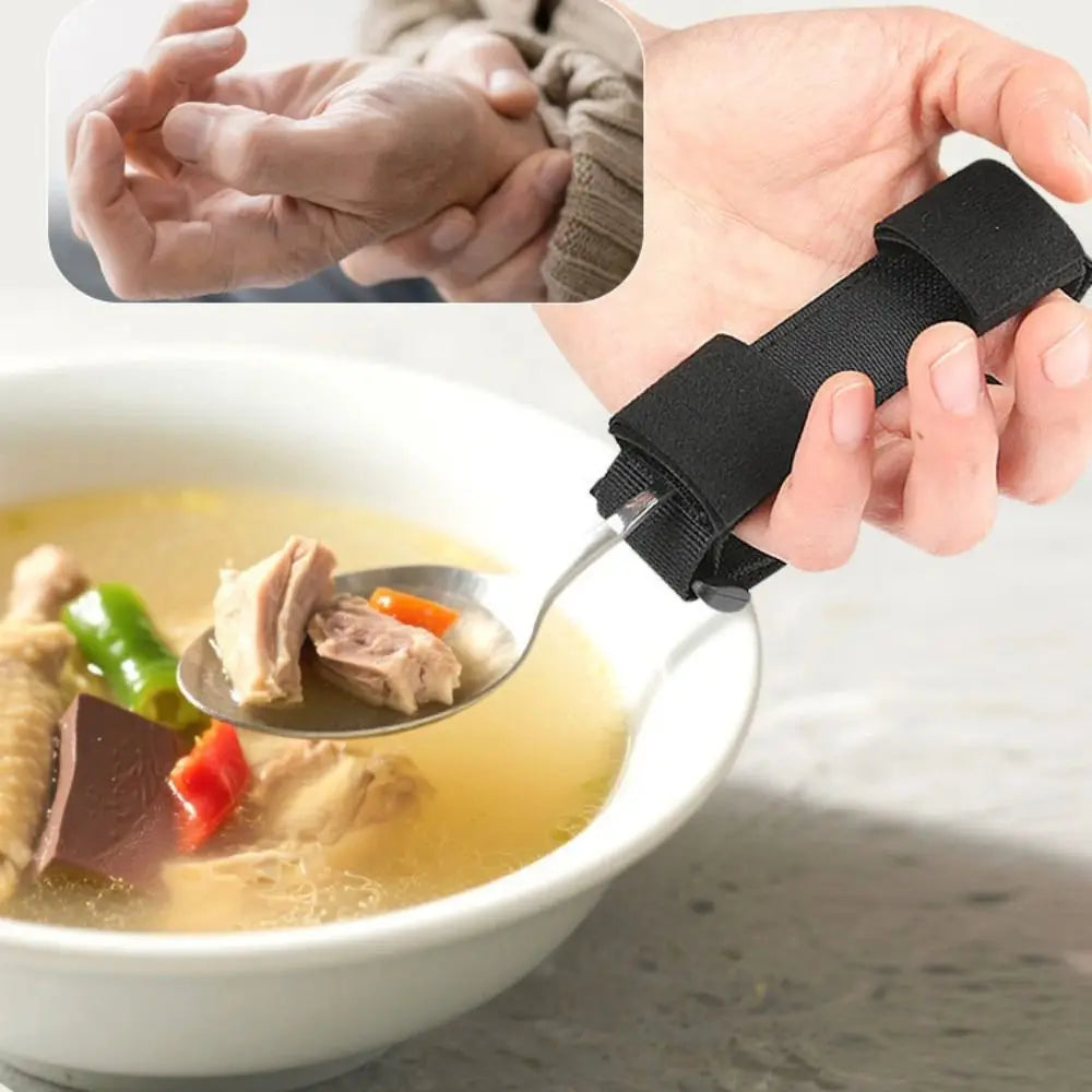 Ergonomic Adaptive Cutlery Holder — Non-Slip Grip Aid