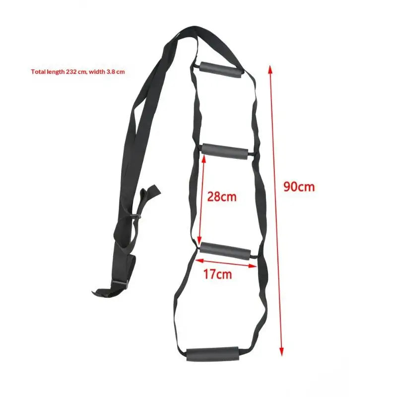 Adjustable Bed Assist Strap with Handrails — Sit Up Support