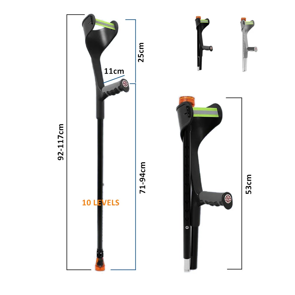 Foldable Forearm Crutches — Compact & Portable Mobility Aid