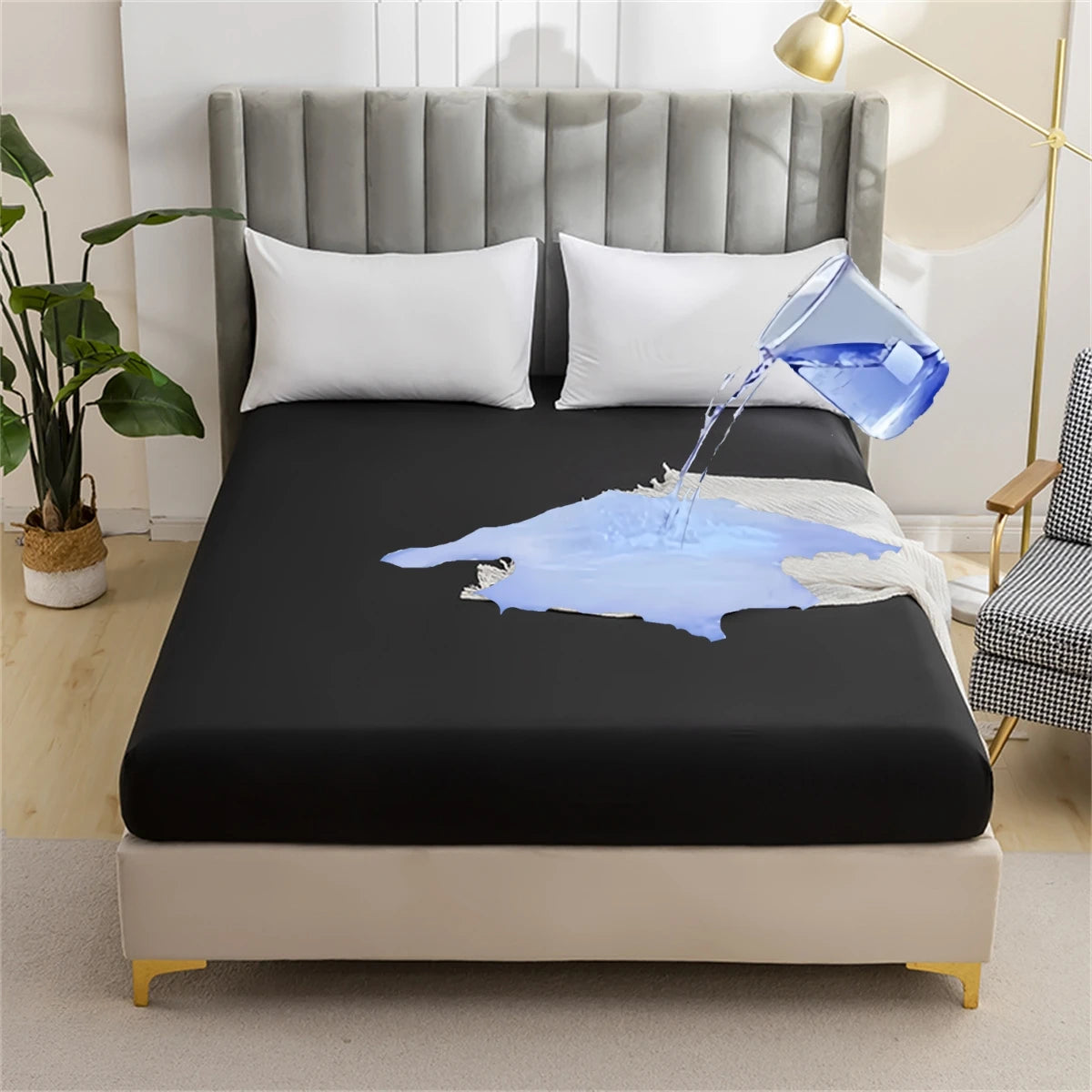 Waterproof Mattress Protector — Breathable Fitted Sheet Style