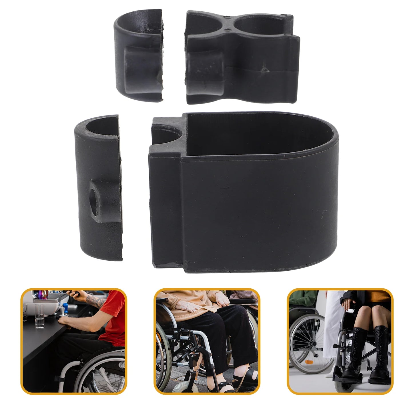 Wheelchair & Walker Crutch Cane Holder — Universal Mobility Scooter Stand