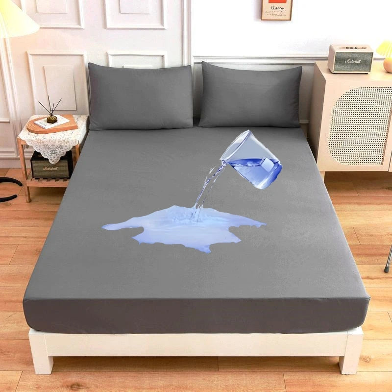 Waterproof Mattress Protector — Breathable Fitted Sheet Style