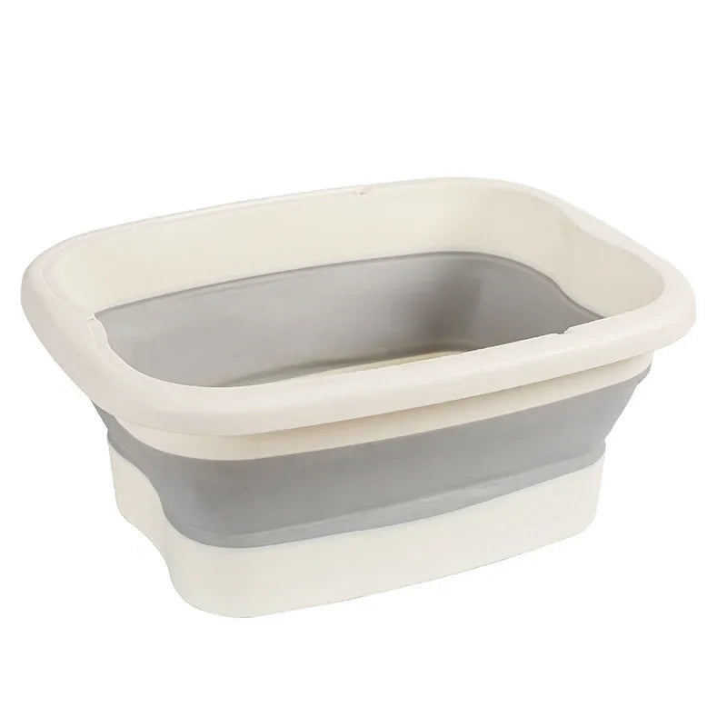 Foldable Foot Bath Bucket — Spa Soak & Massage Basin